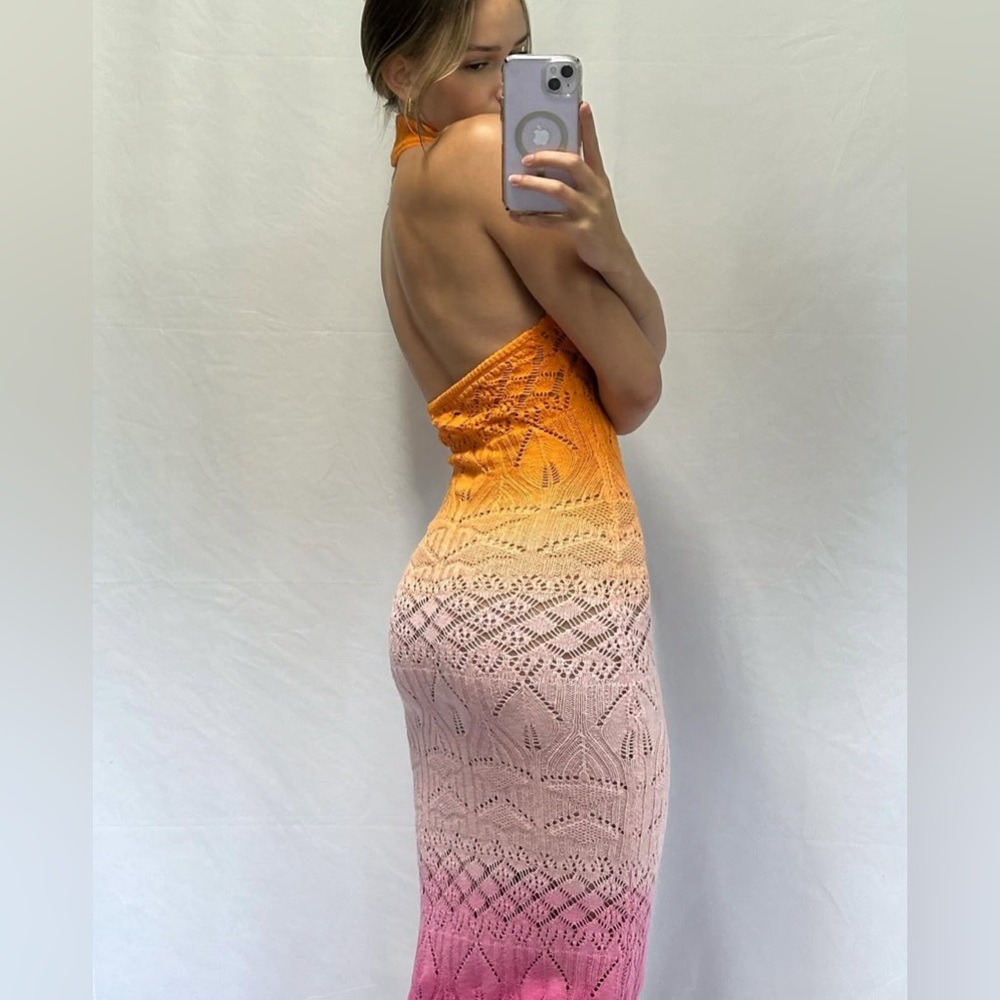 Revolve crochet maxi dress small Lovers and Friends